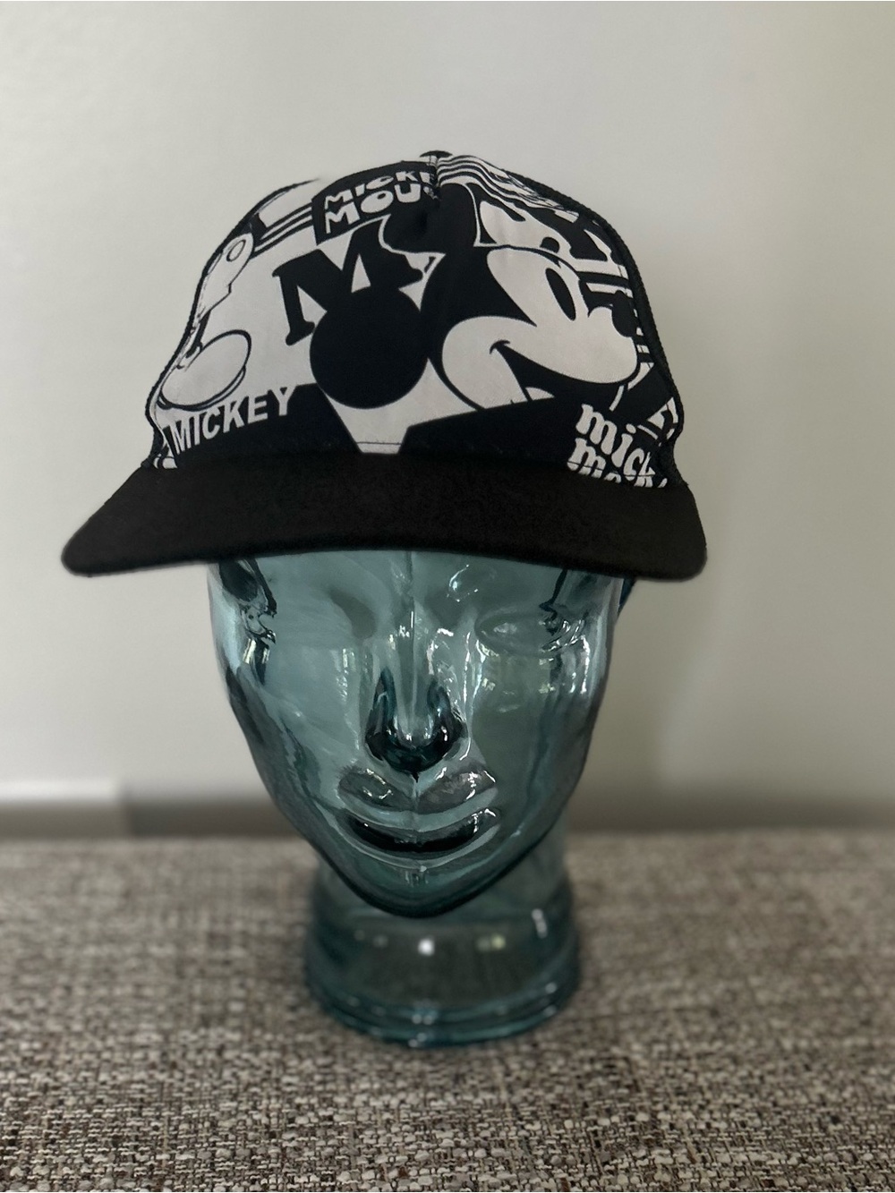 Unisex Neff Disney Mickey Mouse Black/ White Snapback Cap Adjustable Trucker Hat